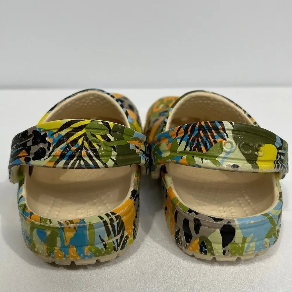 Crocs Kid’s Classic Far Out Clogs Jungle Print Shoes / Size-C 7